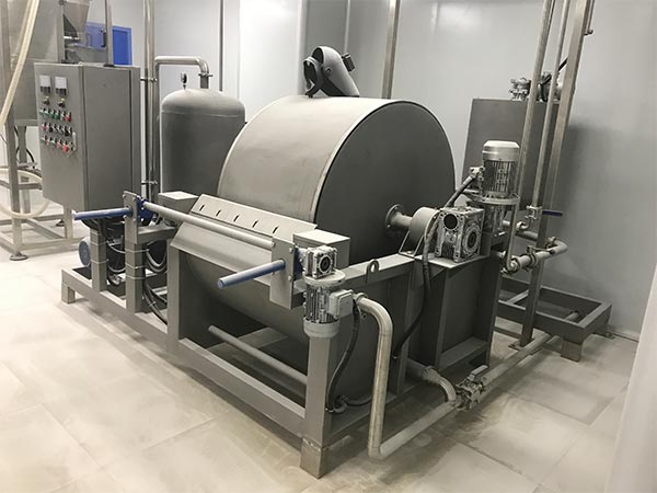 Filter drum vakum rotasi